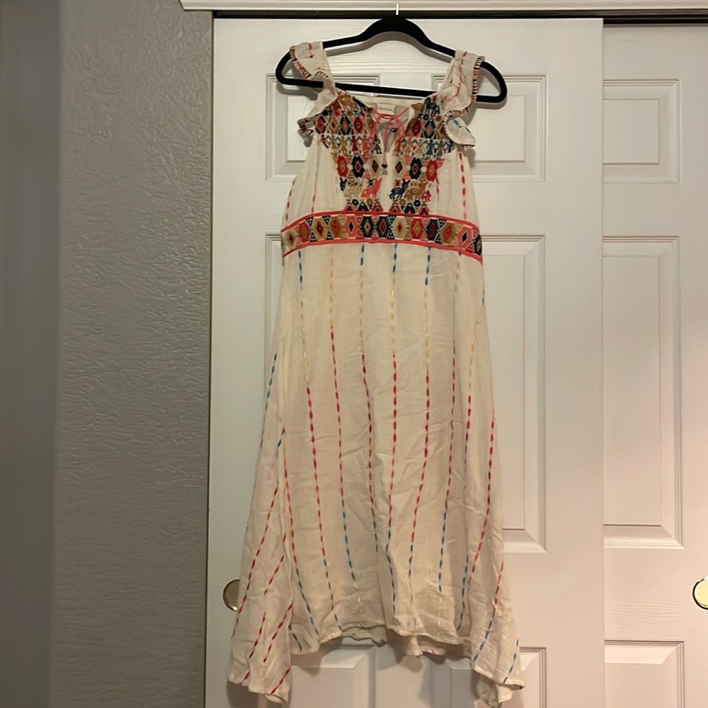 Embroidered boho dress.